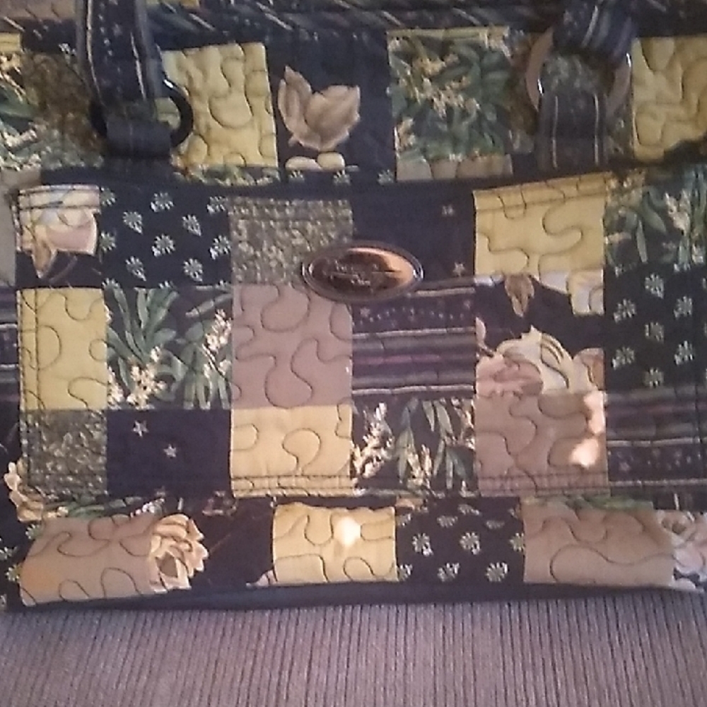 Stylish Black and Yellow Patchwork Shoulder Bag